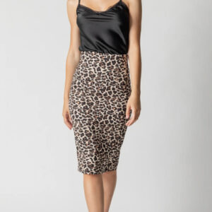 Μίντι φούστα animal print