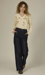 Ψηλόμεσο τζιν wide leg