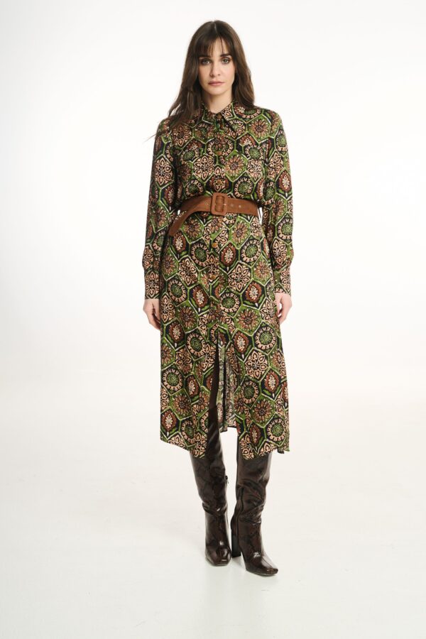 Σεμιζιέ φόρεμα εμπριμέ - Image 1