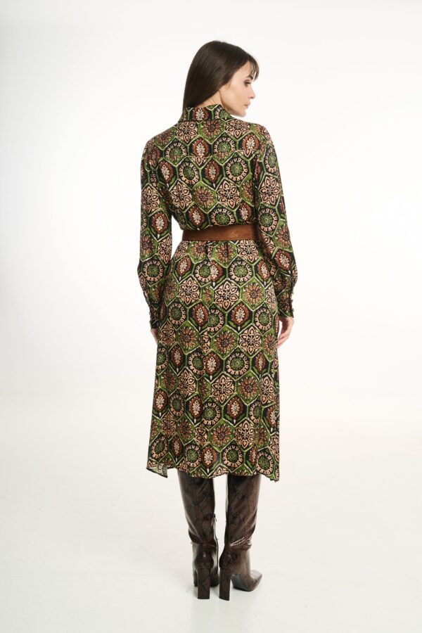 Σεμιζιέ φόρεμα εμπριμέ - Image 3