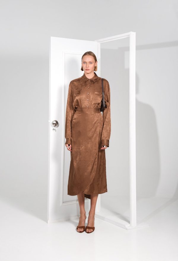ARPYES  RAMBLE SKIRT BROWN - Image 1