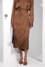 ARPYES  RAMBLE SKIRT BROWN - Image 3