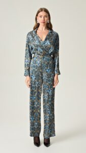 Set REGAL REVERIE SATIN HIGH WAISTED PANTS with REGAL REVERIE SATIN SHIRT - Image 3