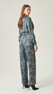 Set REGAL REVERIE SATIN HIGH WAISTED PANTS with REGAL REVERIE SATIN SHIRT - Image 2