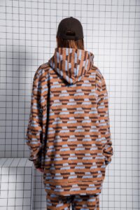STAND UP HOODIE BROWN - Image 3