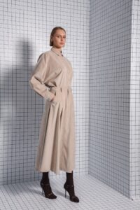 PLAN MIDI SKIRT BEIGE