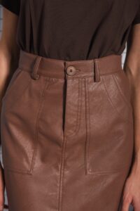 MOMENTUM MAXI SKIRT BROWN - Image 2