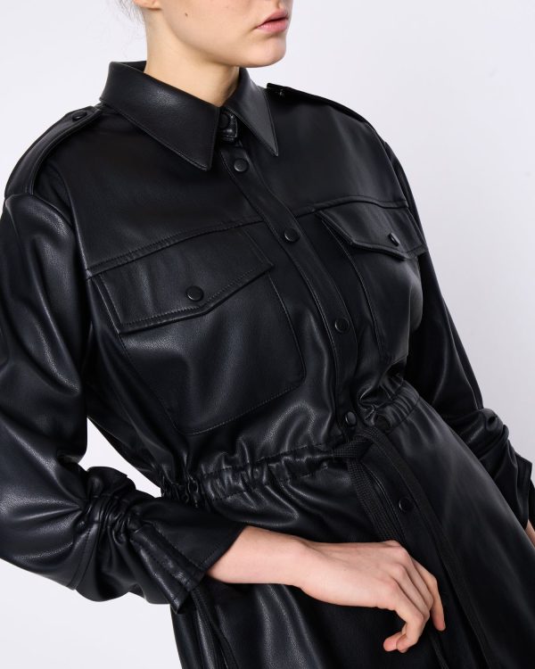 FAUX LEATHER SHIRT - Image 1