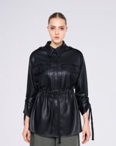FAUX LEATHER SHIRT - Image 2