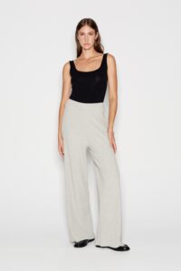 TAGLINES KNITTED TROUSERS grey