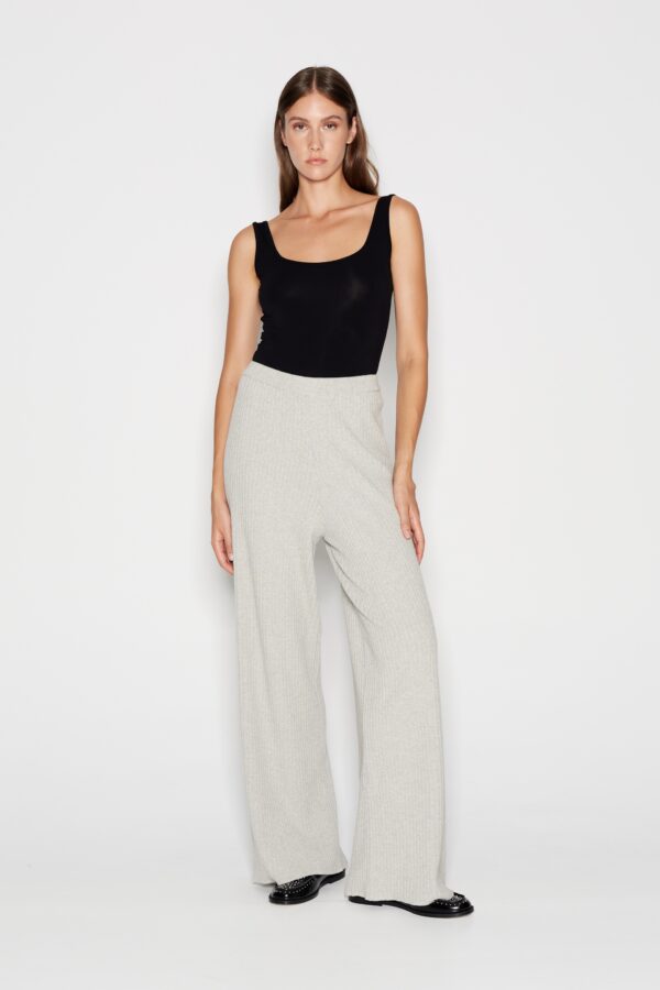 TAGLINES KNITTED TROUSERS grey - Image 1