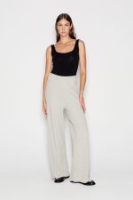 TAGLINES KNITTED TROUSERS grey