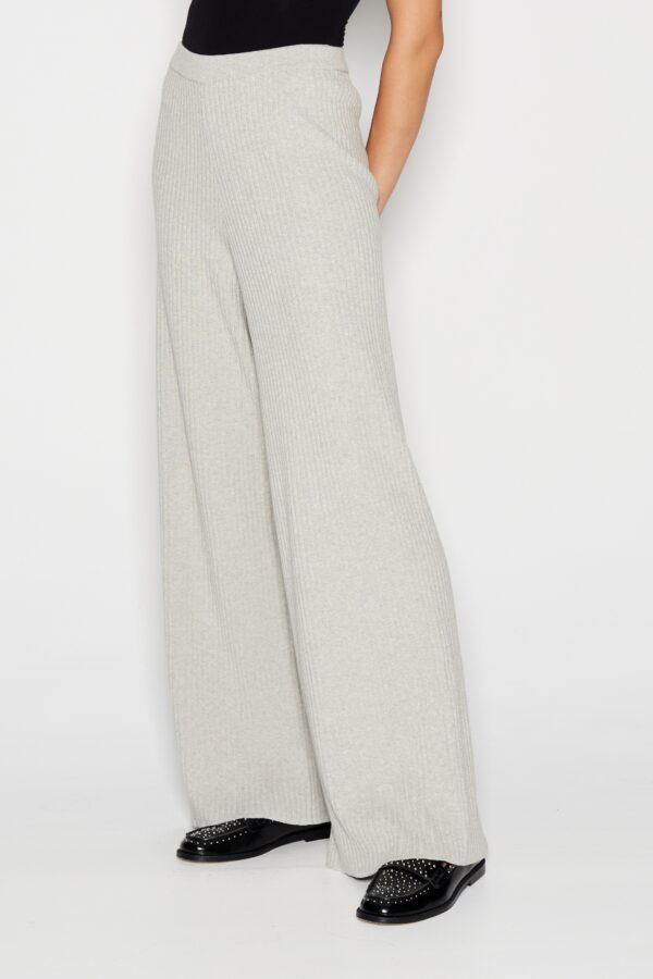 TAGLINES KNITTED TROUSERS grey - Image 5