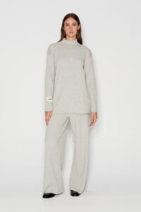 TAGLINES KNITTED TROUSERS grey - Image 6