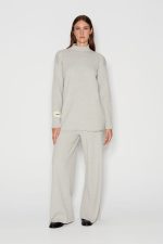 TAGLINES KNITTED TROUSERS grey - Image 6
