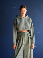 ophelia sweatshirt in butter sea green