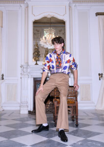 FLORAL FICTION SHIRT cream