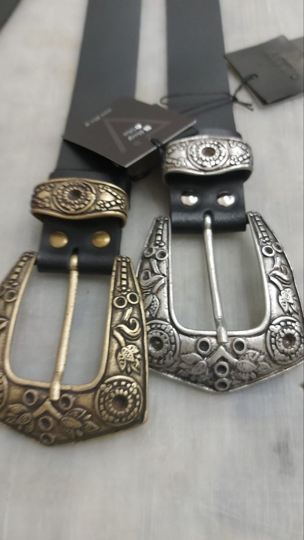 Cybella leather belt bronze - Image 1