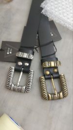 Rene bronze belt leather nickel