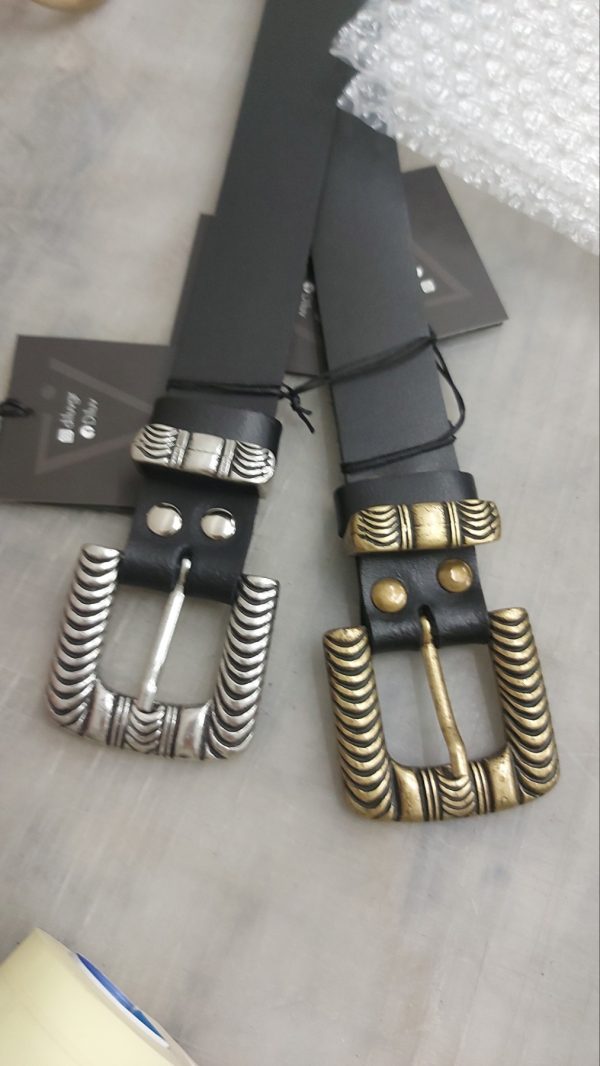 Rene bronze belt leather nickel - Image 1