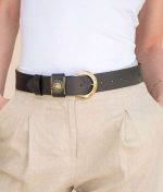 Marci leather belt bronze