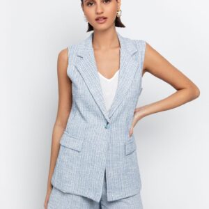 Tweed γιλέκο lurex