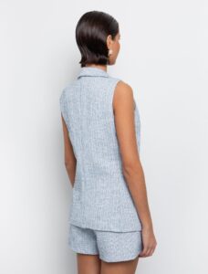 Tweed γιλέκο lurex - Image 2