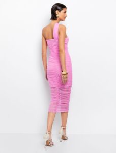 One shoulder φόρεμα από τούλι - Image 3