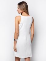 Ριχτό φόρεμα με V - Image 3