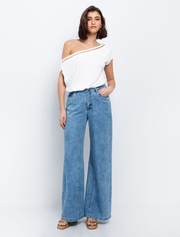 Ασύμμετρη μπλούζα με αλυσίδα - Image 2