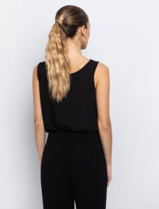 Ντραπέ τοπ με κρίκο black - Image 2