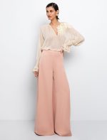 Wide leg παντελόνι