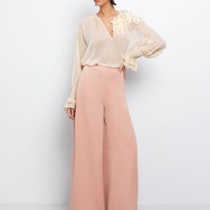 Wide leg παντελόνι