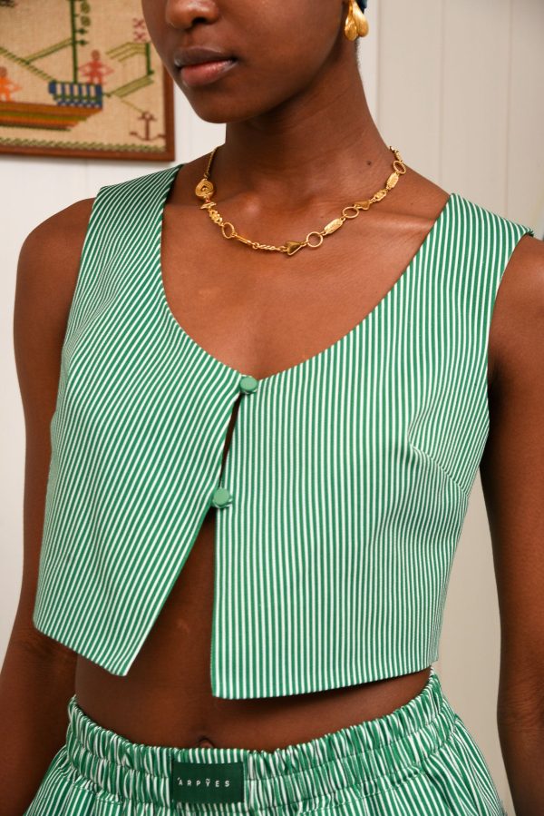 REGGAE VEST GREEN - Image 1