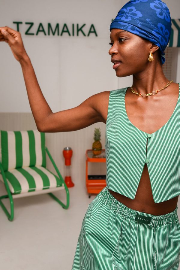 REGGAE VEST GREEN - Image 2