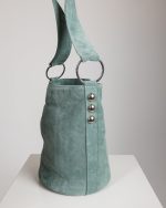 SANDRA BUCKETBAG (mint suede genuine leather) - Image 2