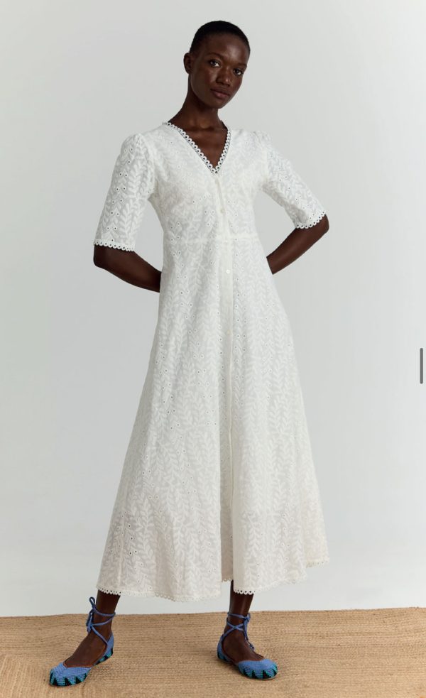 Κιπούρ λευκό φόρεμα - Image 1