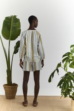 Μπλούζα λινό ρίγα - Image 4