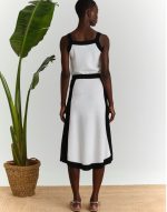 Σετ νήμα φούστα τοπ άσπρο μαύρο - Image 4