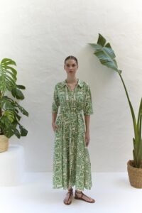 Σεμιζιέ φόρεμα εμπριμέ - Image 3