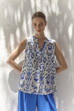 Αμάνικο εμπριμέ πουκάμισο - Image 3