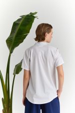 Λευκή μπλούζα δαντέλα στους ώμους - Image 3