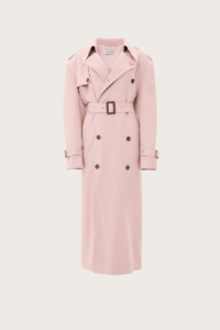 Sanguine pink Trench Coat