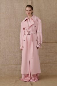 Sanguine pink Trench Coat - Image 3