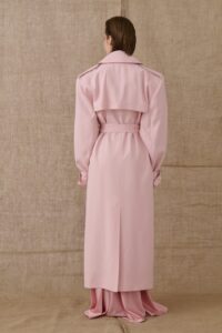Sanguine pink Trench Coat - Image 2