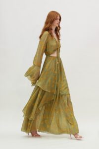 Gloria Dress (Burned green)