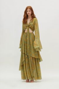 Gloria Dress (Burned green) - Image 4