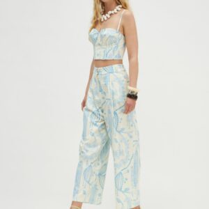 Ava Pants (White blue)