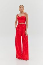 Martha Pants (Watermelon red)