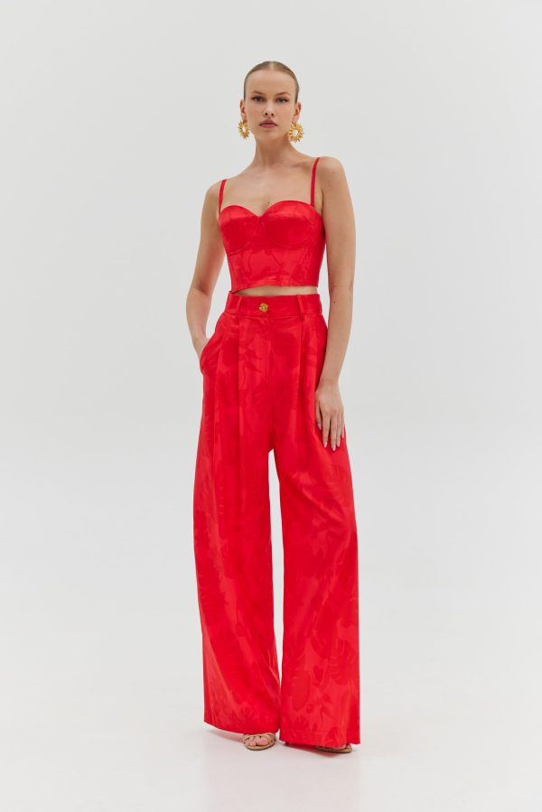 Martha Pants (Watermelon red) - Image 1
